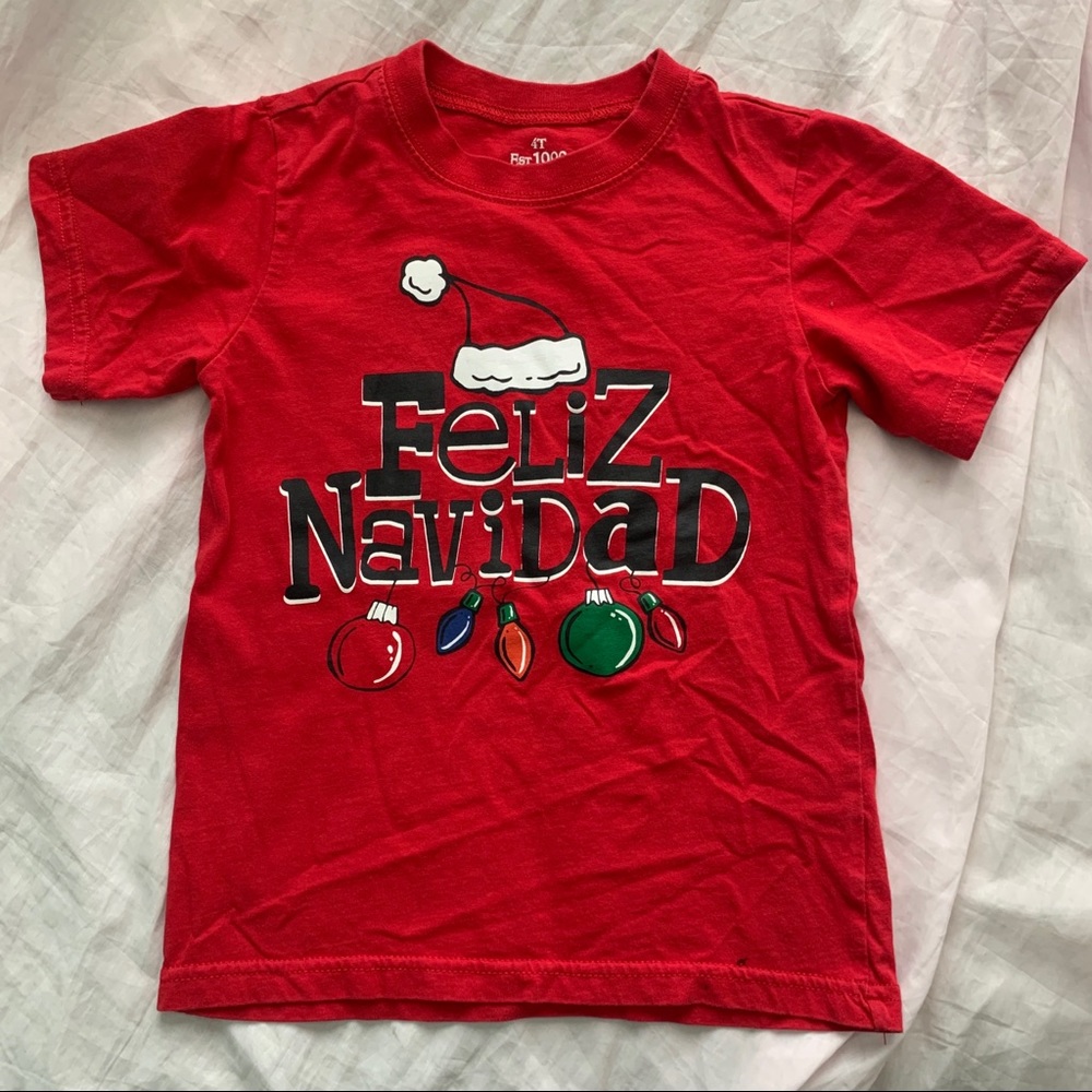 red christmas t-shirt